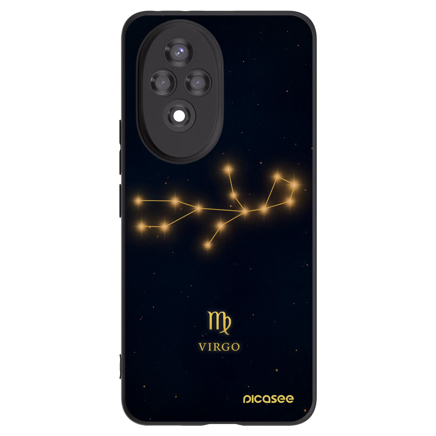 Picasee Honor 200 Pro 5G Hülle - Schwarzes Silikon - VIRGO