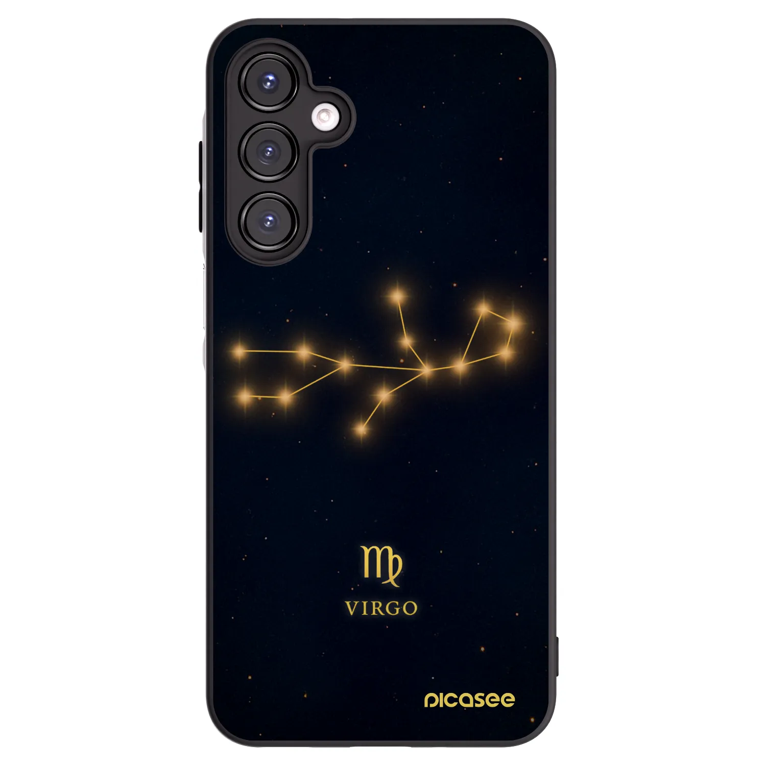 Picasee Samsung Galaxy A16 5G Hülle - Schwarzes Silikon - VIRGO