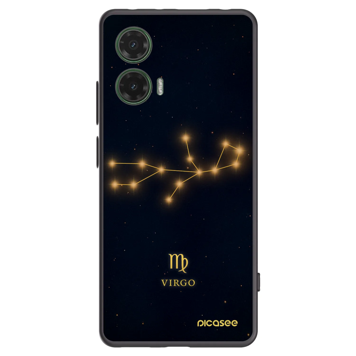 Picasee Motorola Moto G35 5G Hülle - Schwarzes Silikon - VIRGO