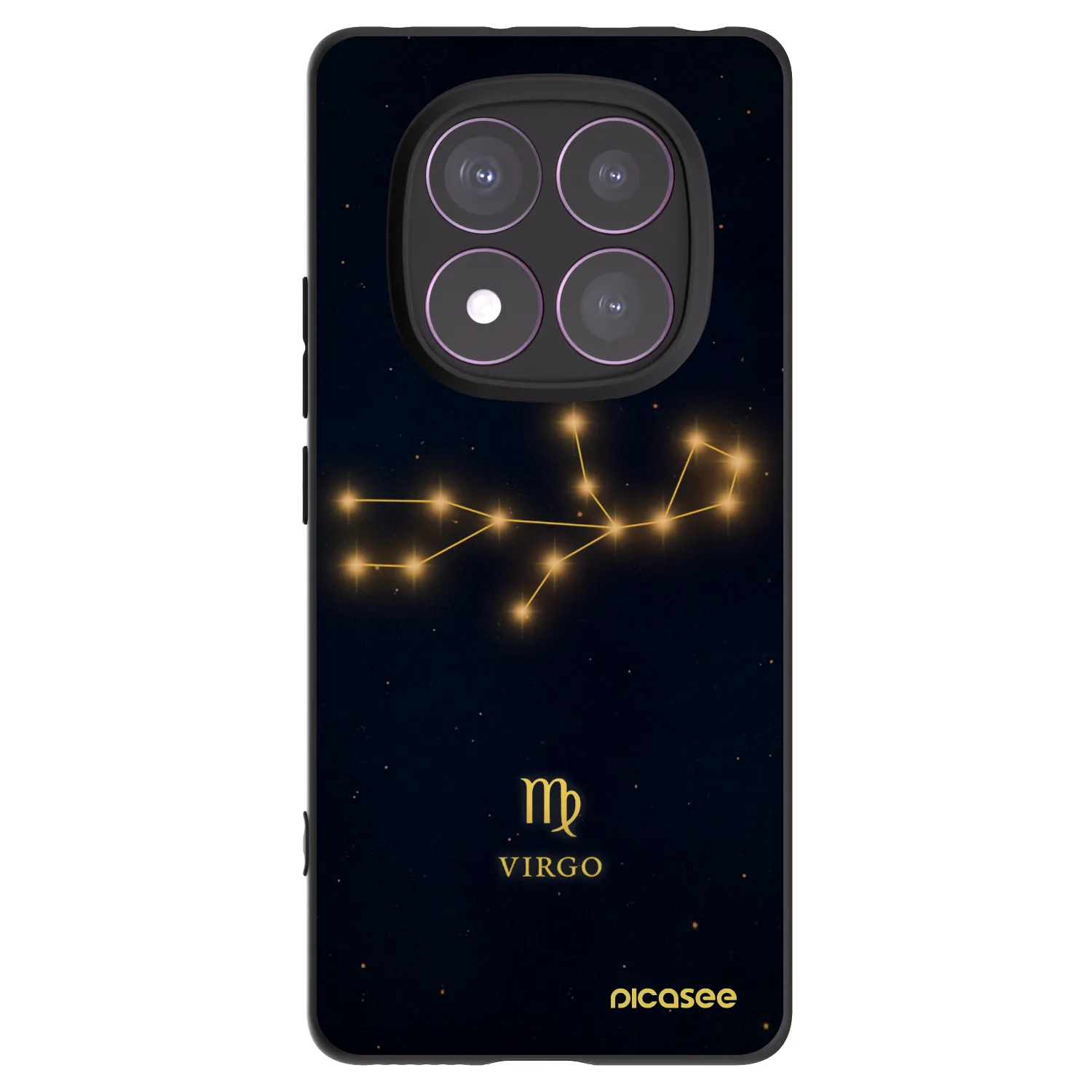 Picasee Xiaomi Redmi Note 14 Pro 4G Hülle - Schwarzes Silikon - VIRGO