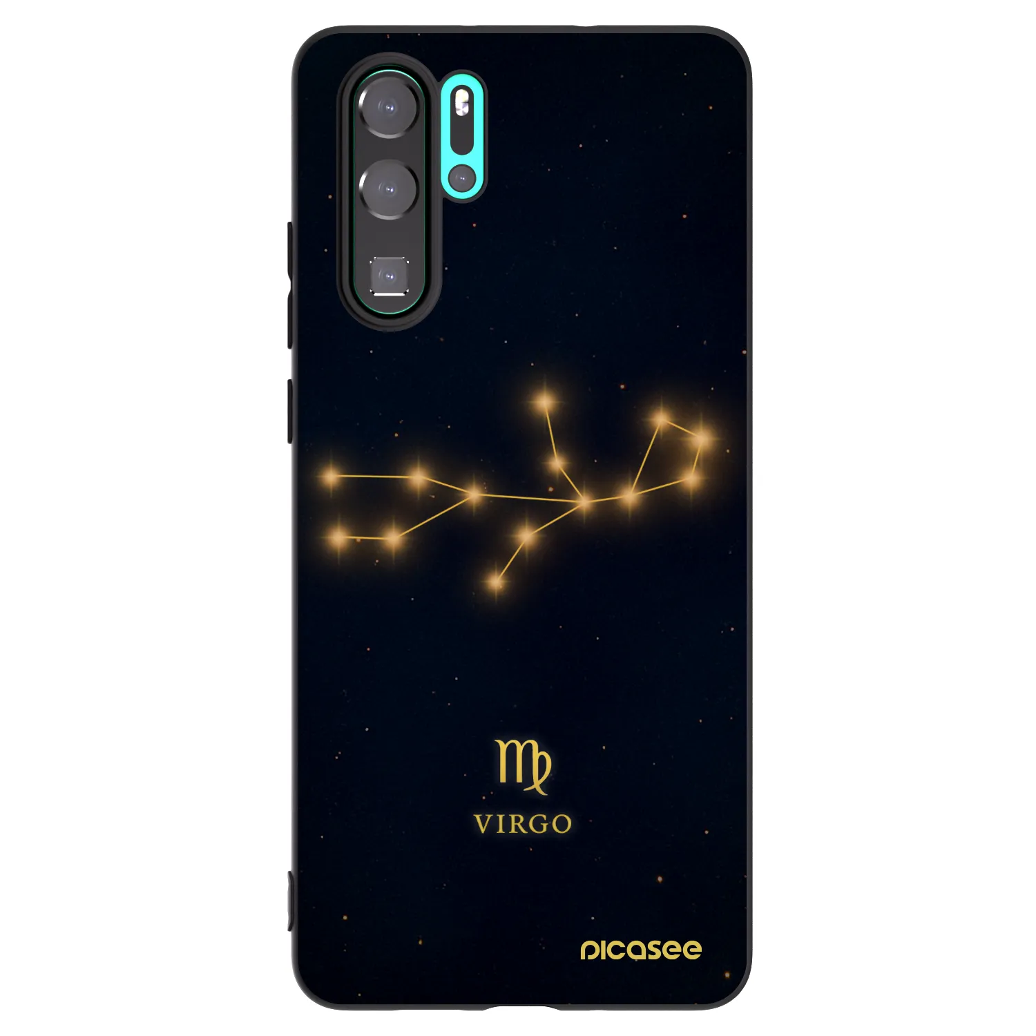 Picasee Huawei P30 Pro Hülle - Schwarzes Silikon - VIRGO