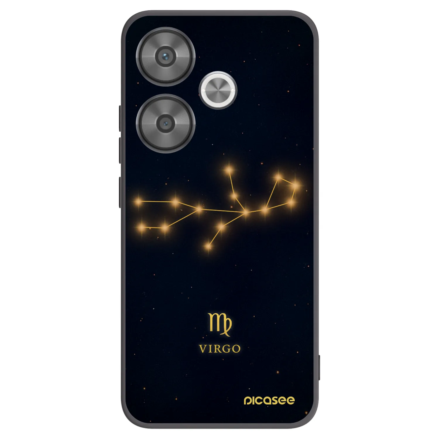 Picasee Xiaomi Poco F6 Hülle - Schwarzes Silikon - VIRGO