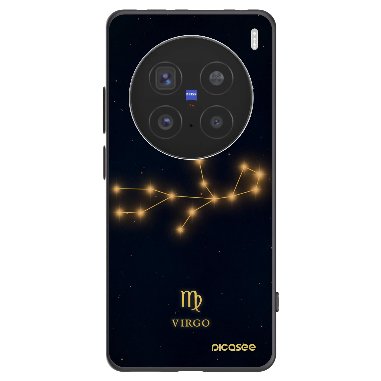 Picasee Vivo X200 Pro Hülle - Schwarzes Silikon - VIRGO