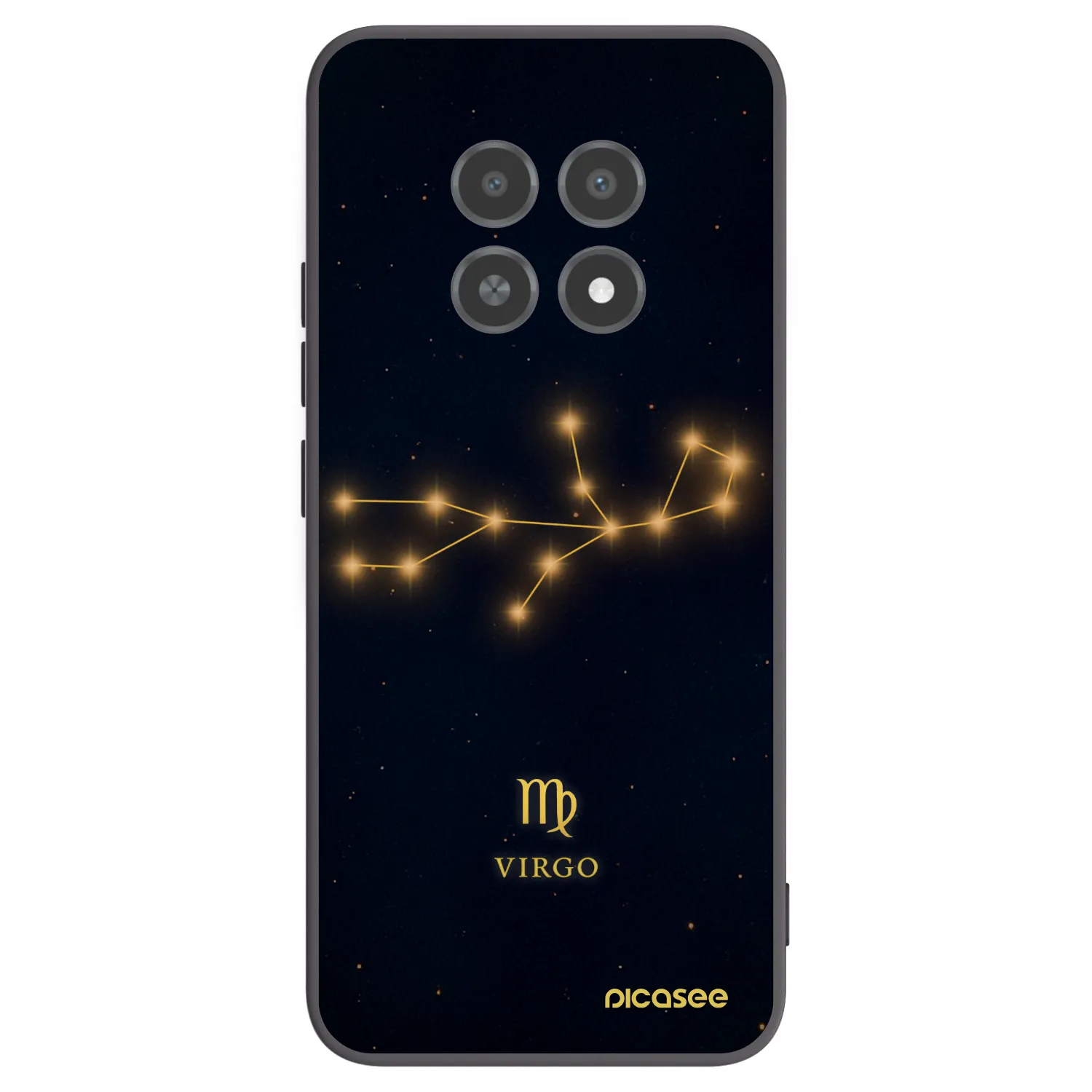 Picasee Realme 12X Hülle - Schwarzes Silikon - VIRGO