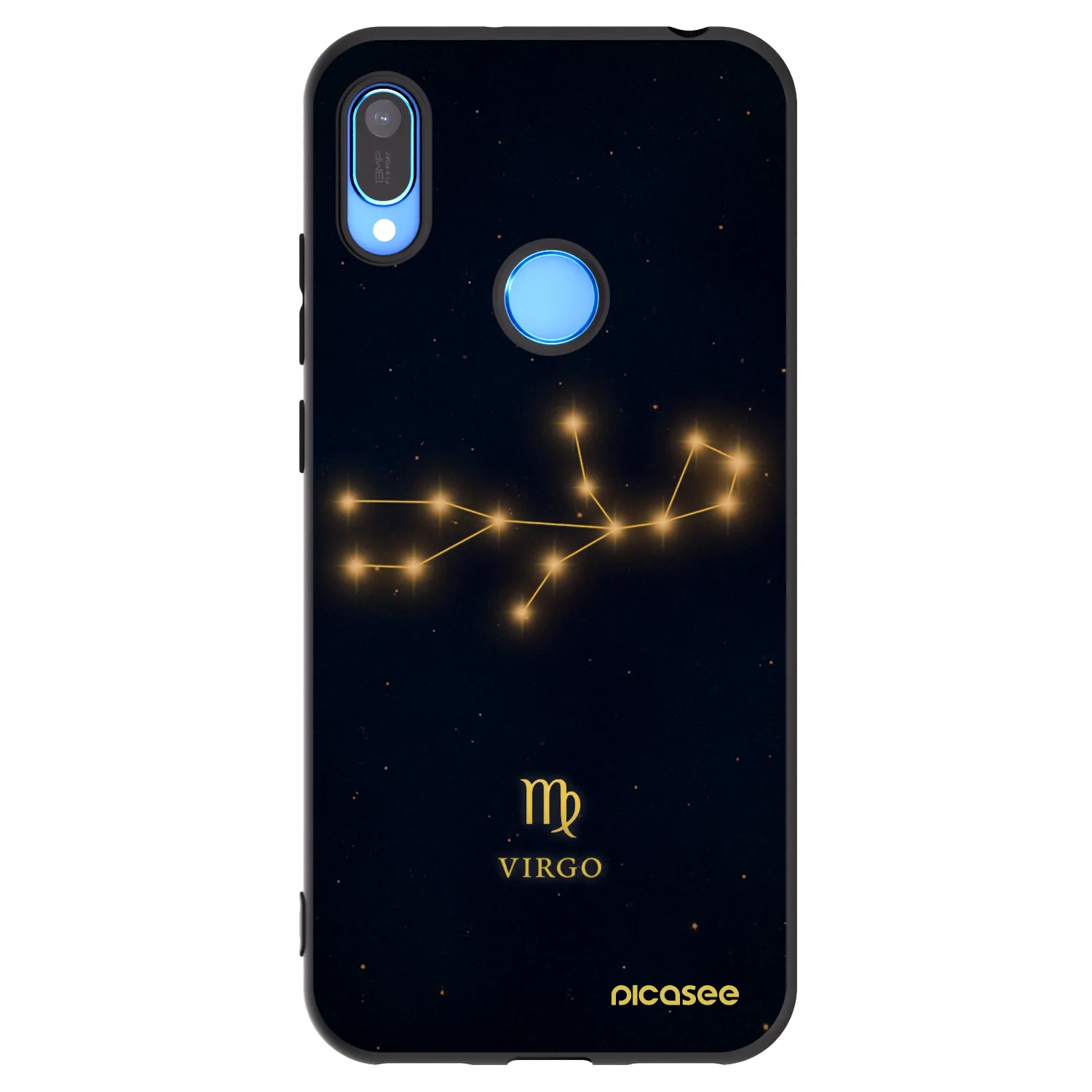 Picasee Huawei Y6 2019 Hülle - Schwarzes Silikon - VIRGO