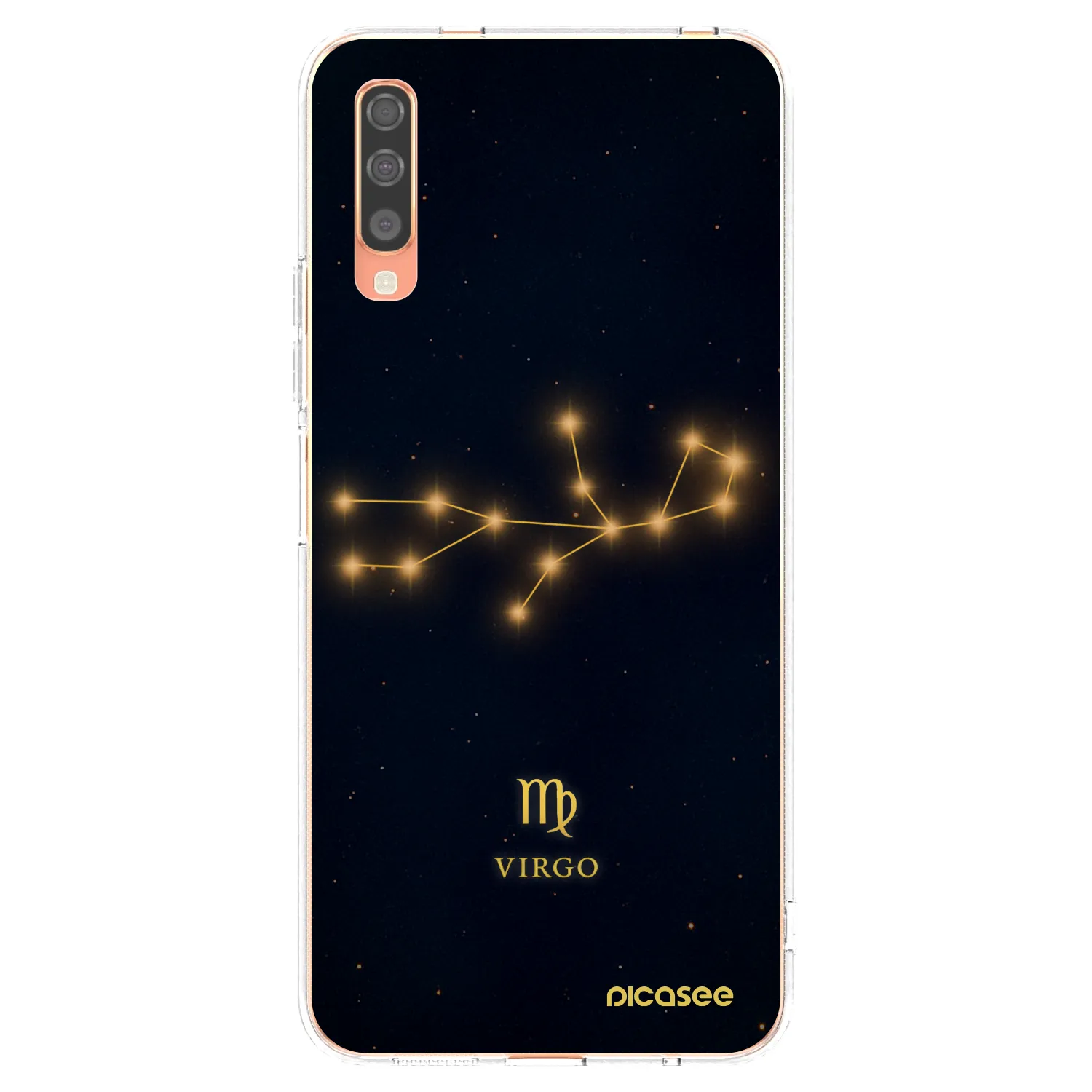 Picasee Samsung Galaxy A70 A705F Hülle - Transparentes Silikon - VIRGO