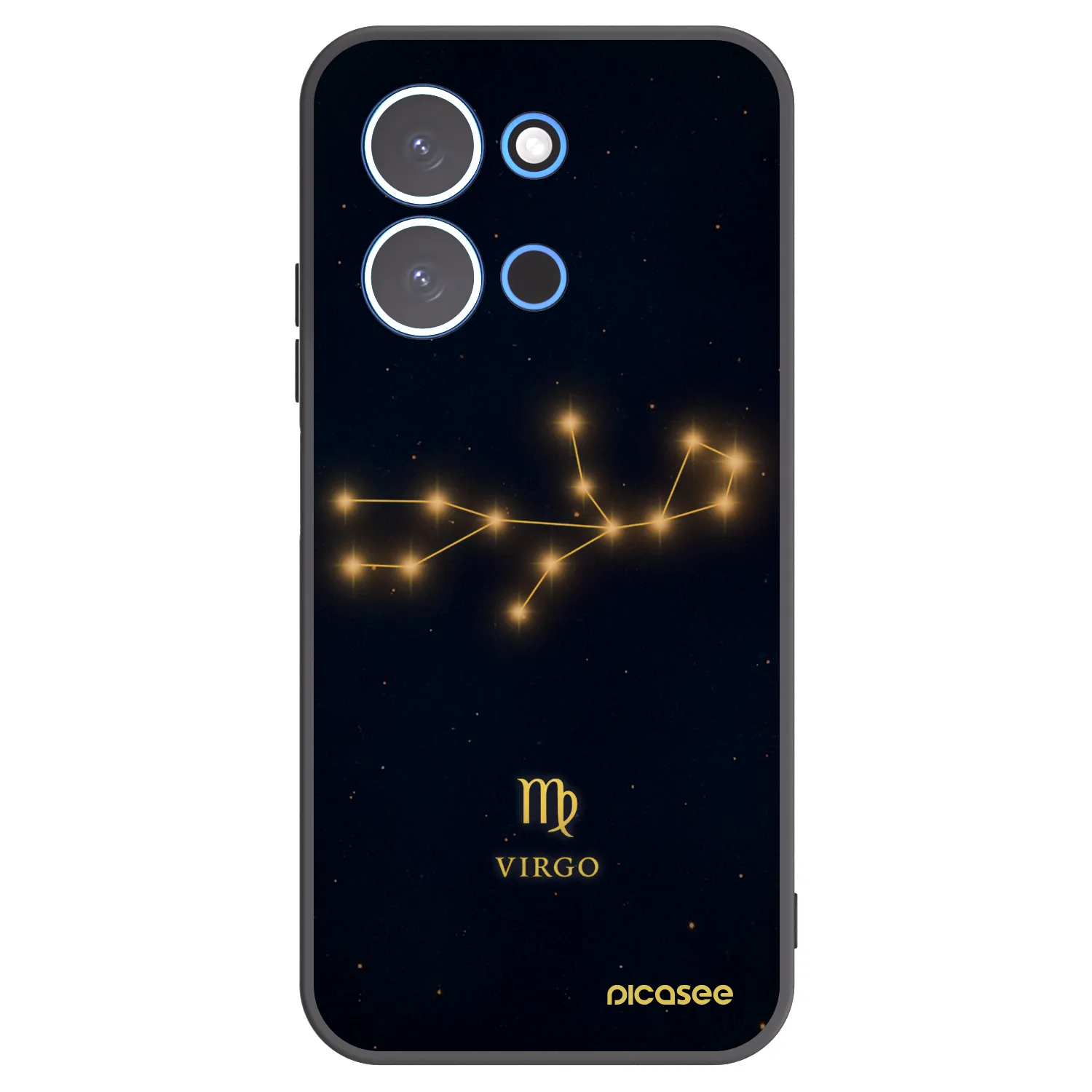 Picasee Xiaomi Redmi 15C 4G Hülle - Schwarzes Silikon - VIRGO