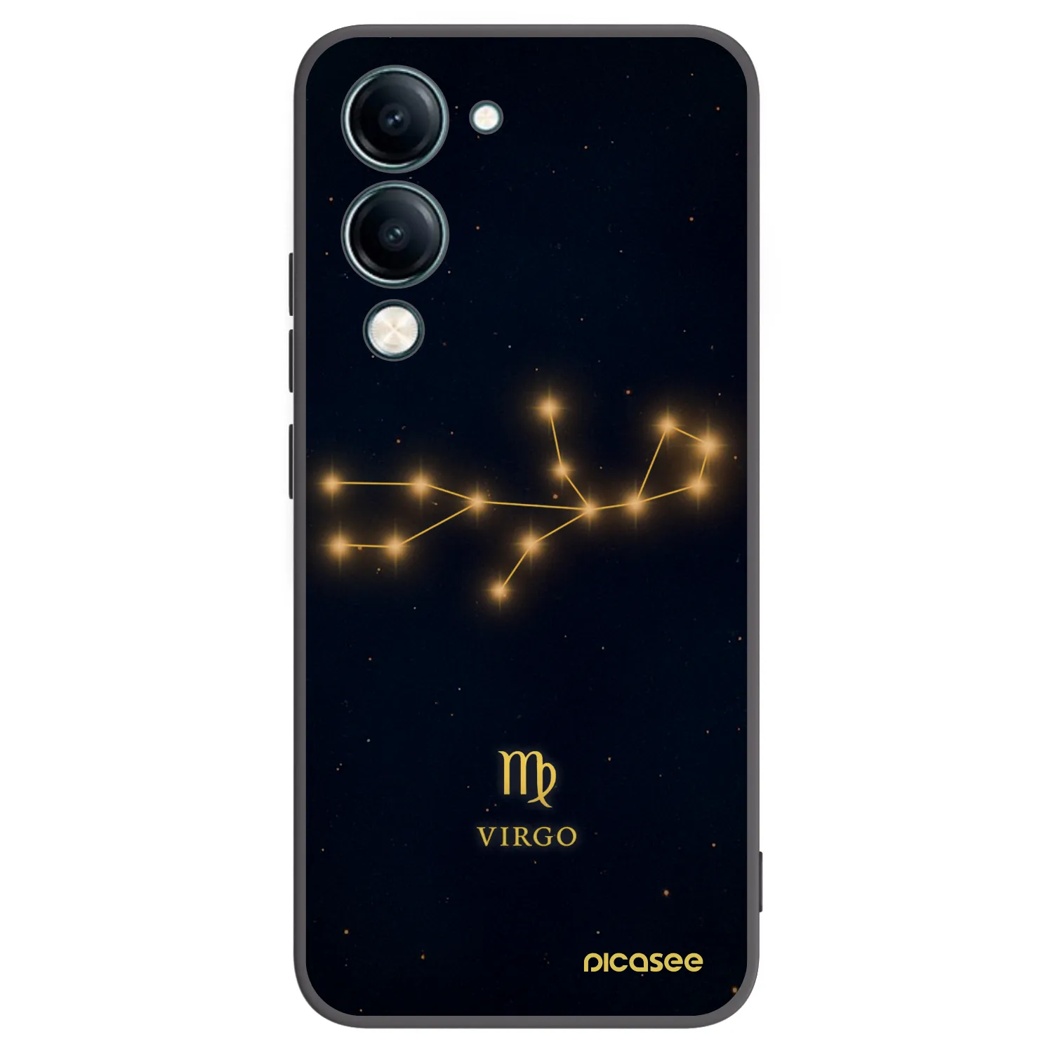 Picasee Vivo Y29s 5G Hülle - Schwarzes Silikon - VIRGO