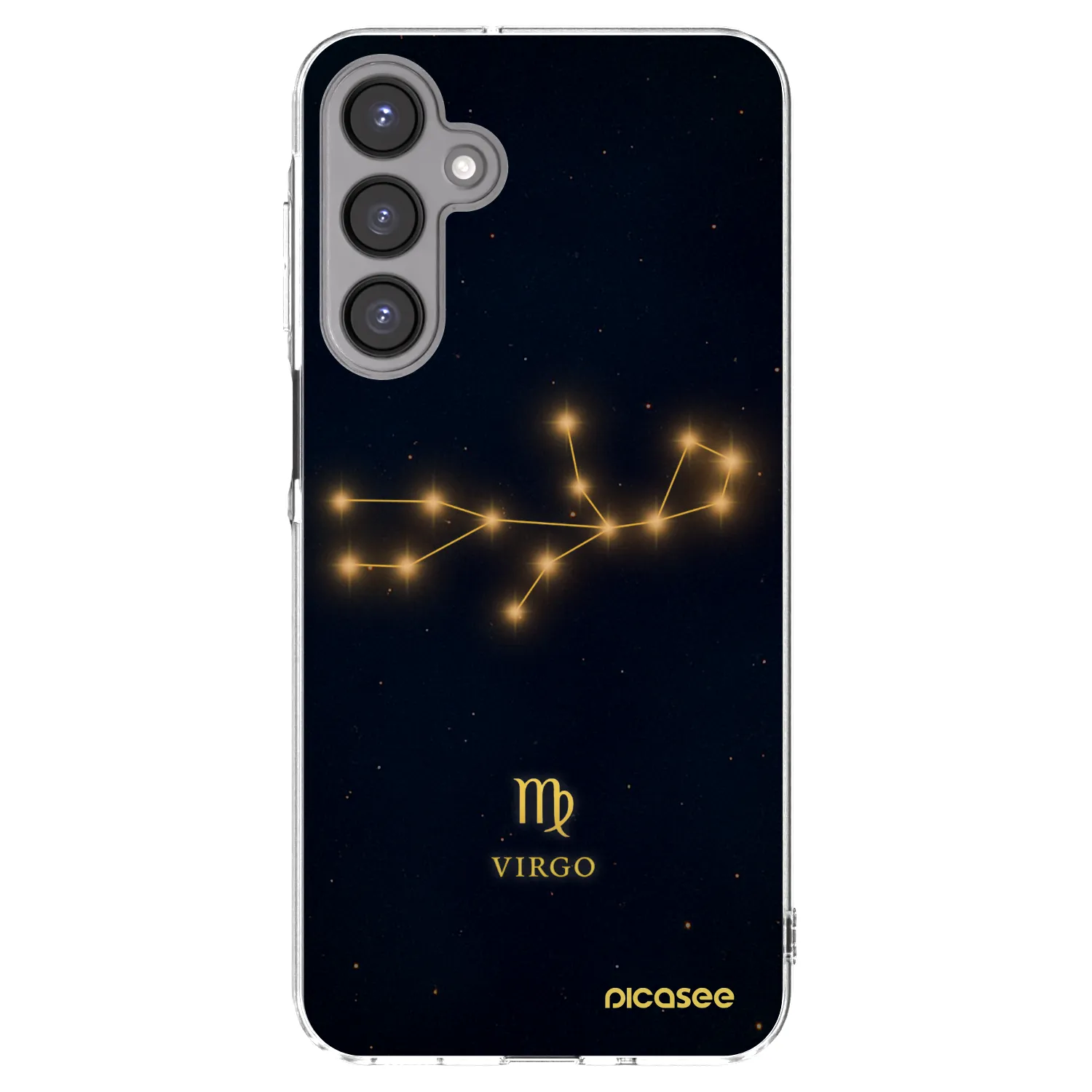 Picasee Samsung Galaxy A16 4G Hülle - Transparentes Silikon - VIRGO