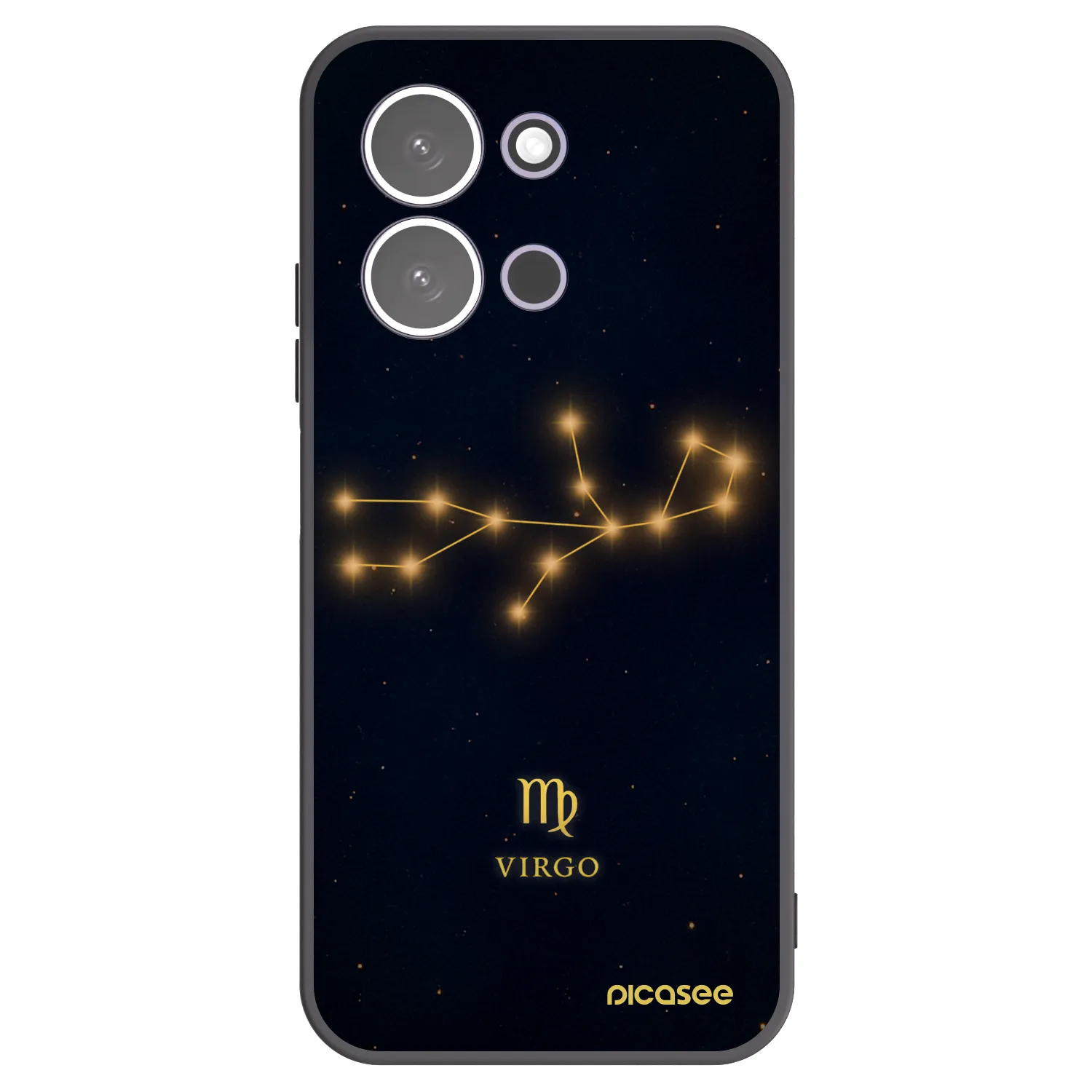 Picasee Xiaomi Redmi 15C 5G Hülle - Schwarzes Silikon - VIRGO
