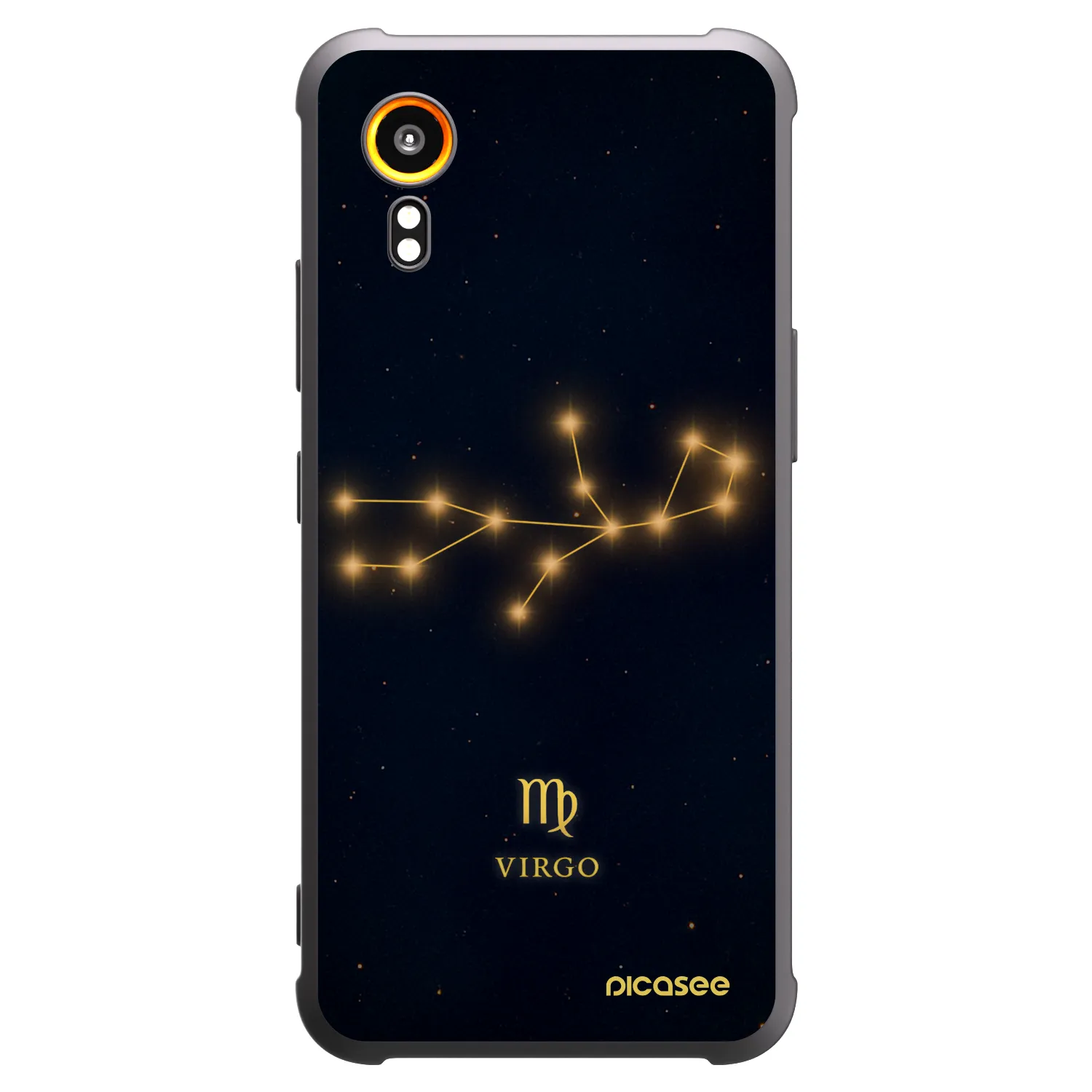 Picasee Samsung Galaxy Xcover 7 Hülle - Schwarzes Silikon - VIRGO