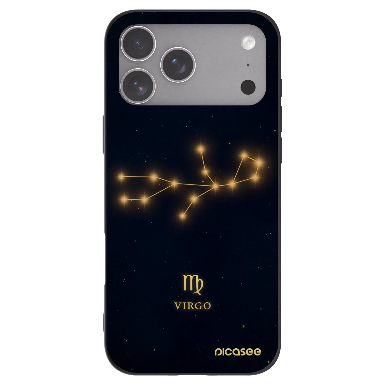 Picasee Apple iPhone 18 Pro Max Hülle - Schwarzes Silikon - VIRGO