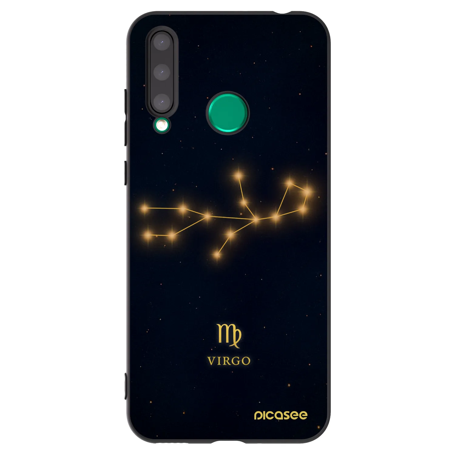 Picasee Honor 20 Lite Hülle - Schwarzes Silikon - VIRGO