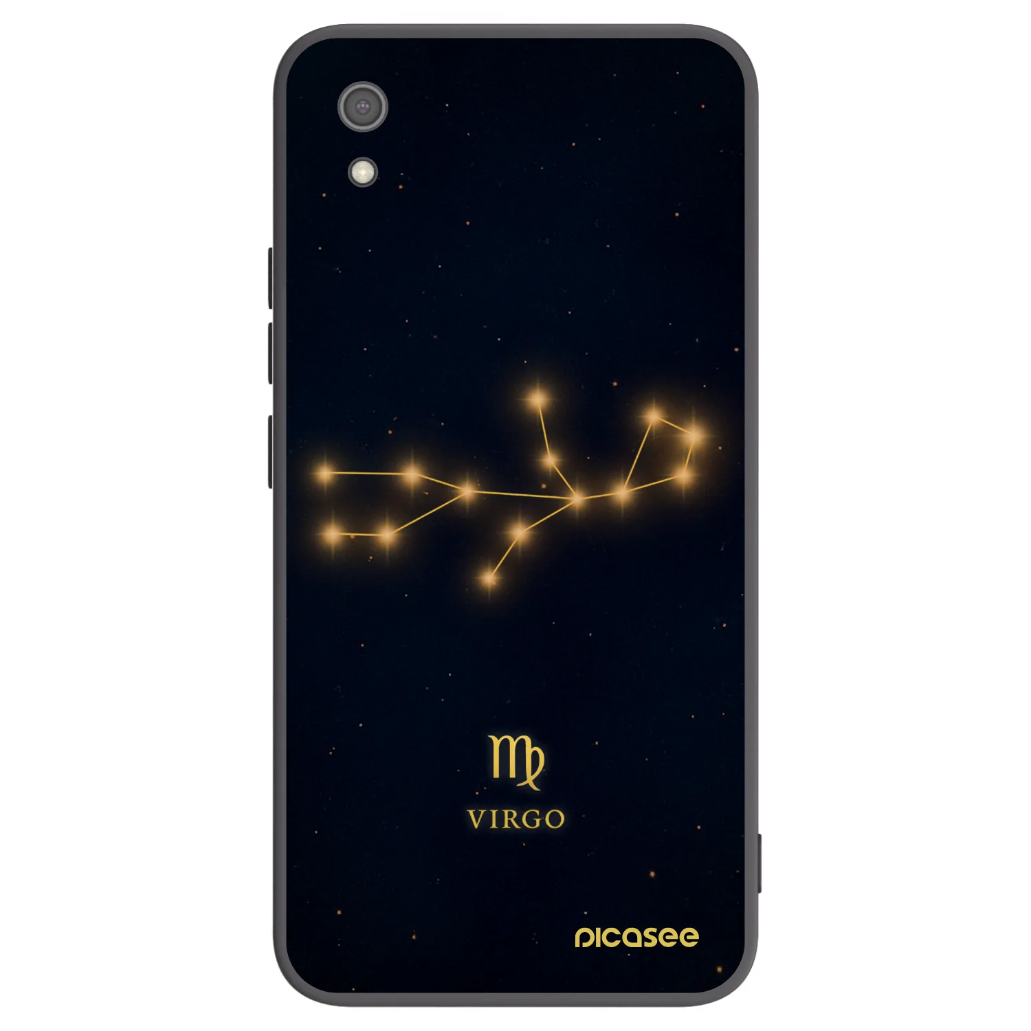 Picasee Xiaomi Redmi 7A Hülle - Schwarzes Silikon - VIRGO