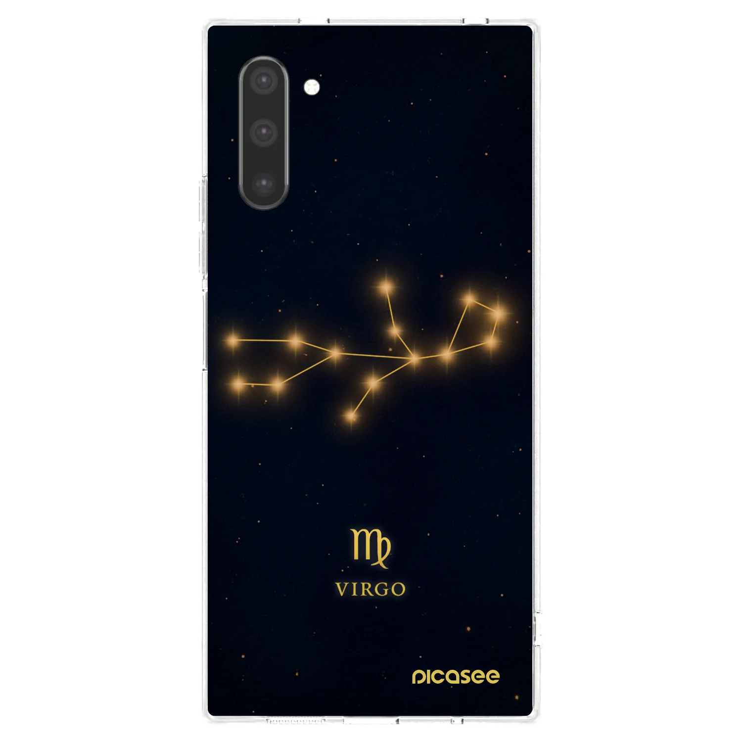 Picasee Samsung Galaxy Note 10 N970F Hülle - Transparentes Silikon - VIRGO
