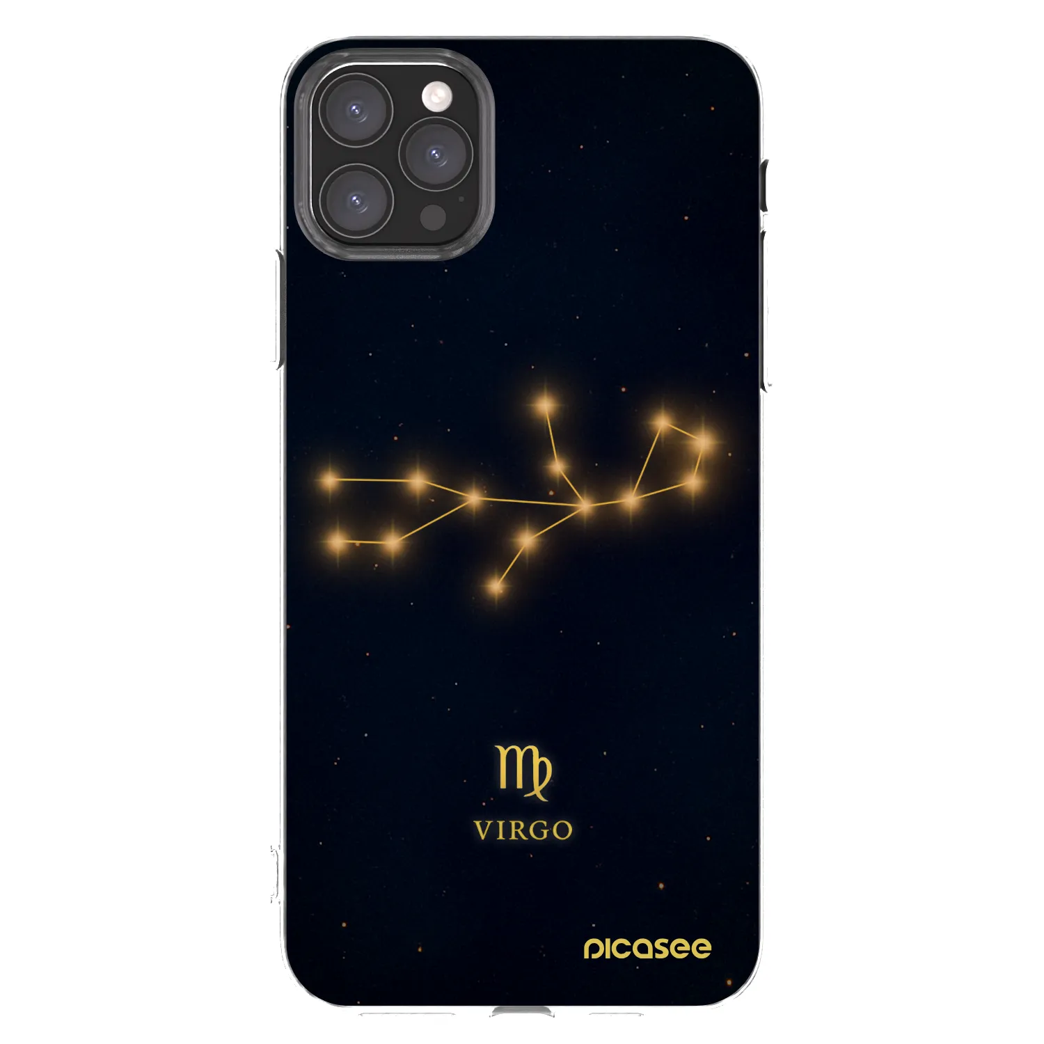 Picasee Apple iPhone 11 Pro Max Hülle - Transparentes Silikon - VIRGO