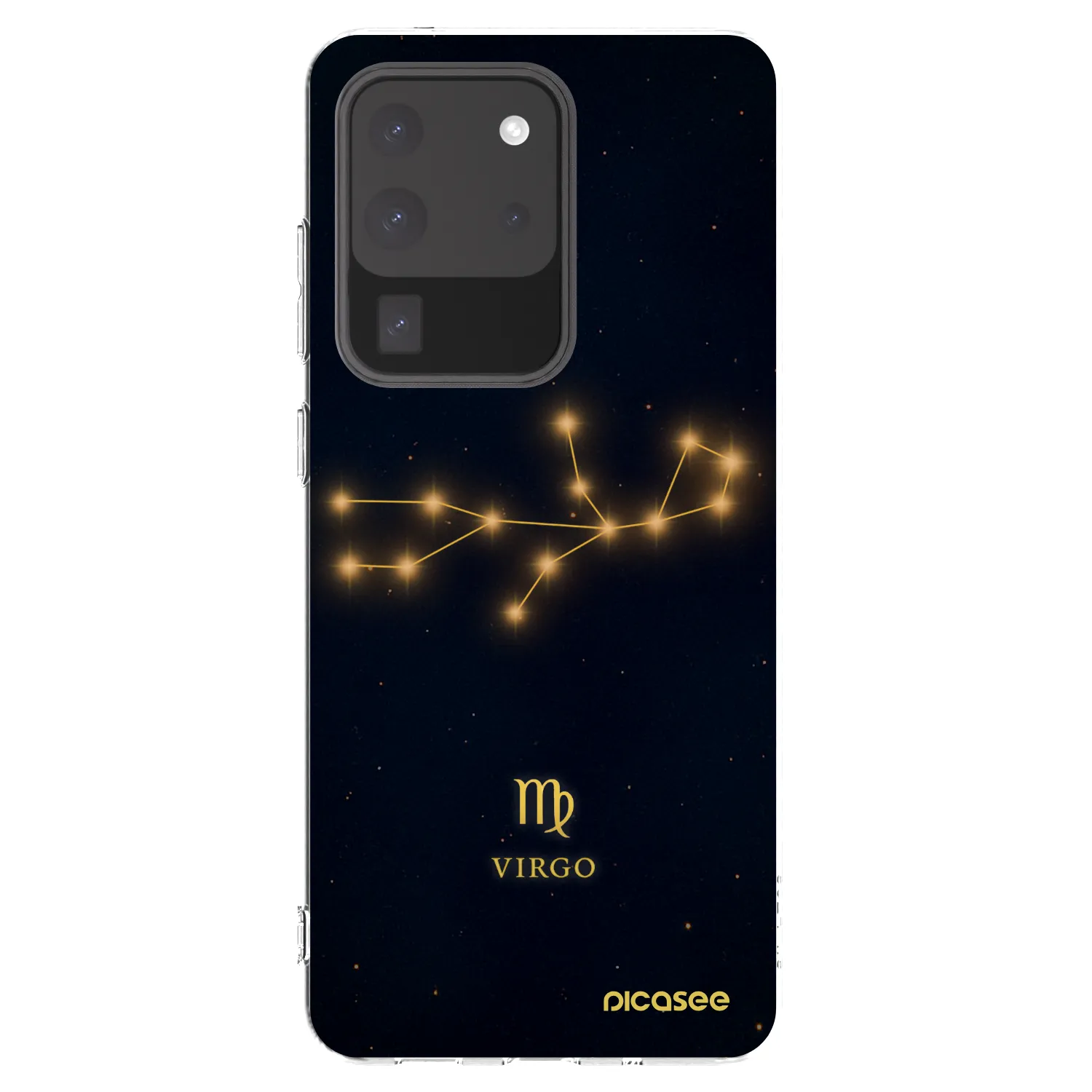 Picasee Samsung Galaxy S20 Ultra 5G G988F Hülle - Transparentes Silikon - VIRGO