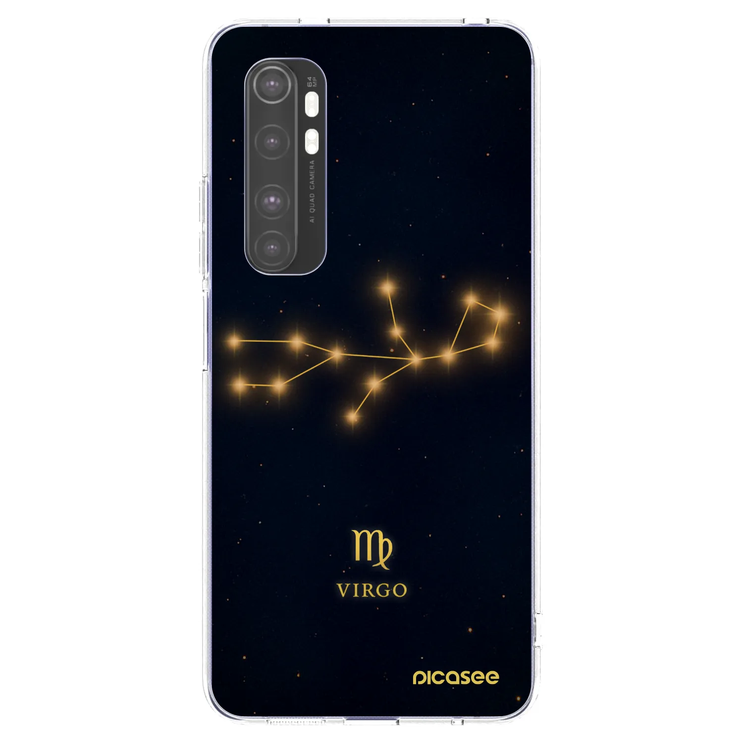 Picasee Xiaomi Mi Note 10 Lite Hülle - Transparentes Silikon - VIRGO