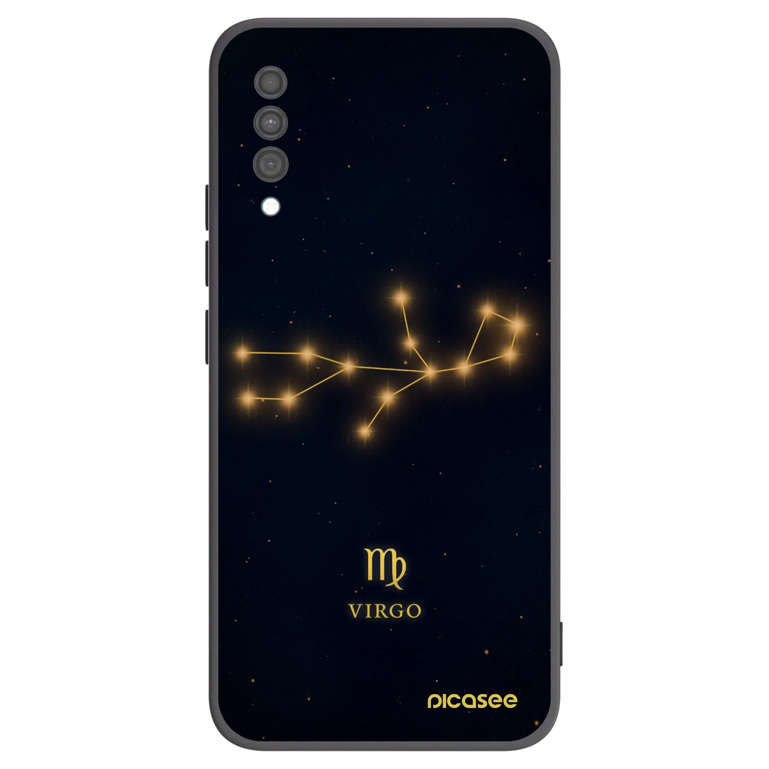 Picasee Samsung Galaxy A30s A307F Hülle - Schwarzes Silikon - VIRGO
