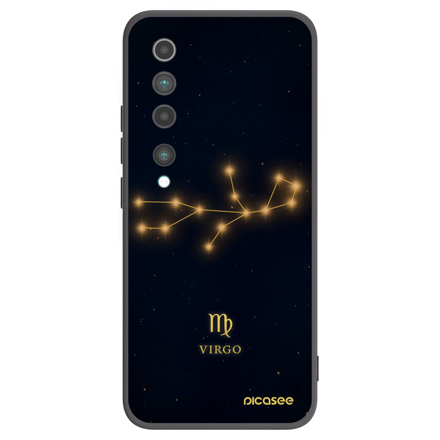 Picasee Xiaomi Mi 10 Hülle - Schwarzes Silikon - VIRGO