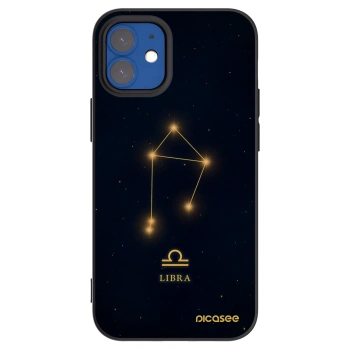 Picasee Apple iPhone 12 mini Hülle - Schwarzes Silikon - LIBRA