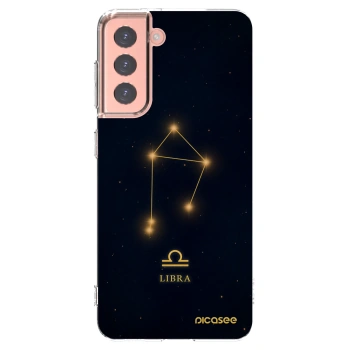 Picasee Samsung Galaxy S21 5G G991B Hülle - Transparentes Silikon - LIBRA