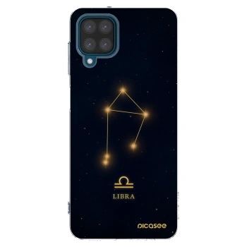 Picasee Samsung Galaxy A12 A125F Hülle - Transparentes Silikon - LIBRA