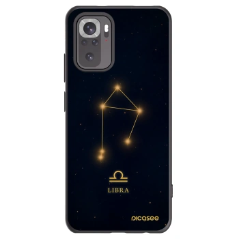 Picasee Xiaomi Redmi Note 10 Hülle - Schwarzes Silikon - LIBRA