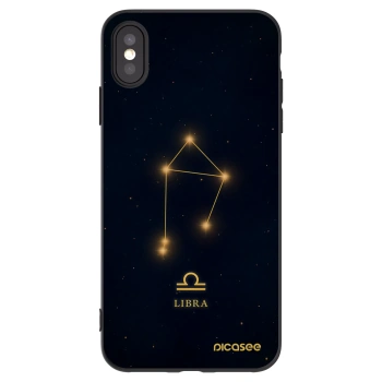 Picasee Apple iPhone XS Max Hülle - Schwarzes Silikon - LIBRA
