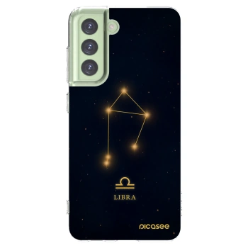 Picasee Samsung Galaxy S21 FE 5G Hülle - Transparentes Silikon - LIBRA