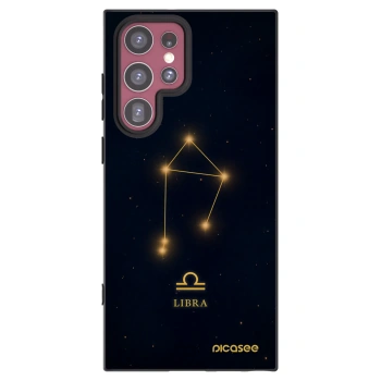 Picasee Samsung Galaxy S22 Ultra 5G Hülle - Schwarzes Silikon - LIBRA