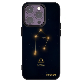 Picasee Apple iPhone 14 Pro Hülle - Schwarzes Silikon - LIBRA