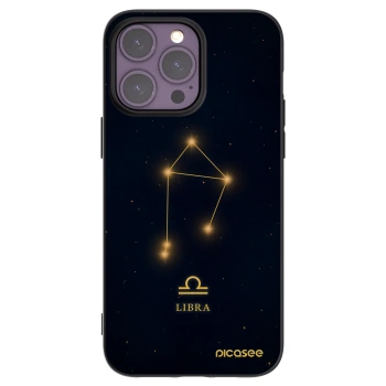 Picasee Apple iPhone 14 Pro Max Hülle - Schwarzes Silikon - LIBRA