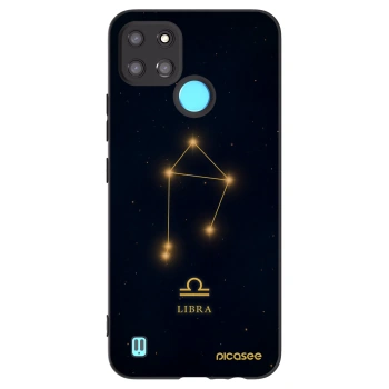 Picasee Realme C21Y Hülle - Schwarzes Silikon - LIBRA