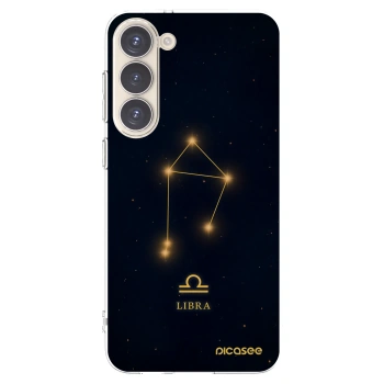 Picasee Samsung Galaxy S23+ 5G Hülle - Transparentes Silikon - LIBRA