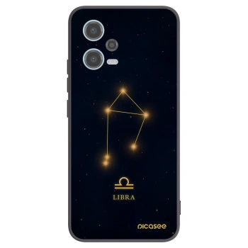 Picasee Xiaomi Redmi Note 12 5G Hülle - Schwarzes Silikon - LIBRA