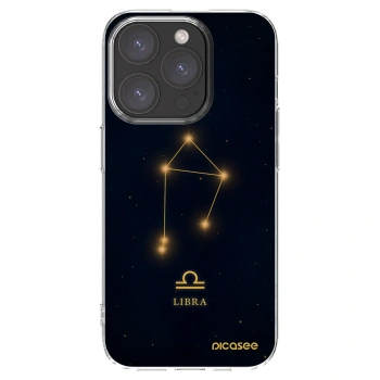 Picasee Apple iPhone 15 Pro Hülle - Transparentes Silikon - LIBRA