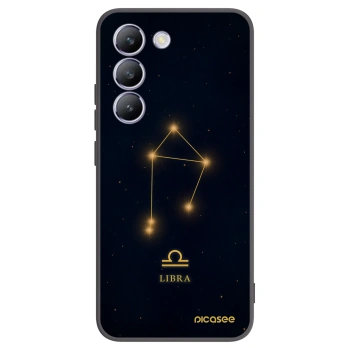 Picasee Vivo V40 SE 5G Hülle - Schwarzes Silikon - LIBRA