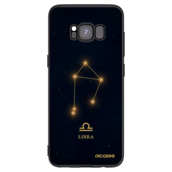 Picasee Samsung Galaxy S8 G950F Hülle - Schwarzes Silikon - LIBRA