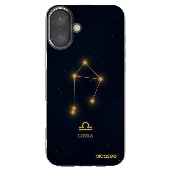 Picasee Apple iPhone 16 Plus Hülle - Transparentes Silikon - LIBRA