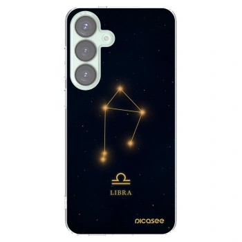 Picasee Samsung Galaxy S25+ 5G Hülle - Transparentes Silikon - LIBRA
