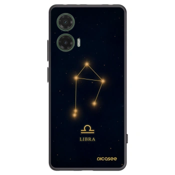 Picasee Motorola Moto G35 5G Hülle - Schwarzes Silikon - LIBRA