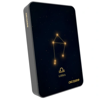Picasee Powerbank mit MagSafe 10 000 mAh Grau - LIBRA