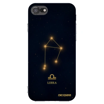 Picasee Apple iPhone SE 2020 Hülle - Transparentes Silikon - LIBRA
