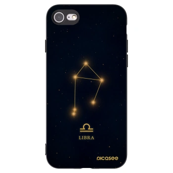 Picasee Apple iPhone SE 2020 Hülle - Schwarzes Silikon - LIBRA