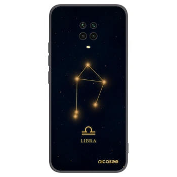 Picasee Xiaomi Redmi Note 9S Hülle - Schwarzes Silikon - LIBRA