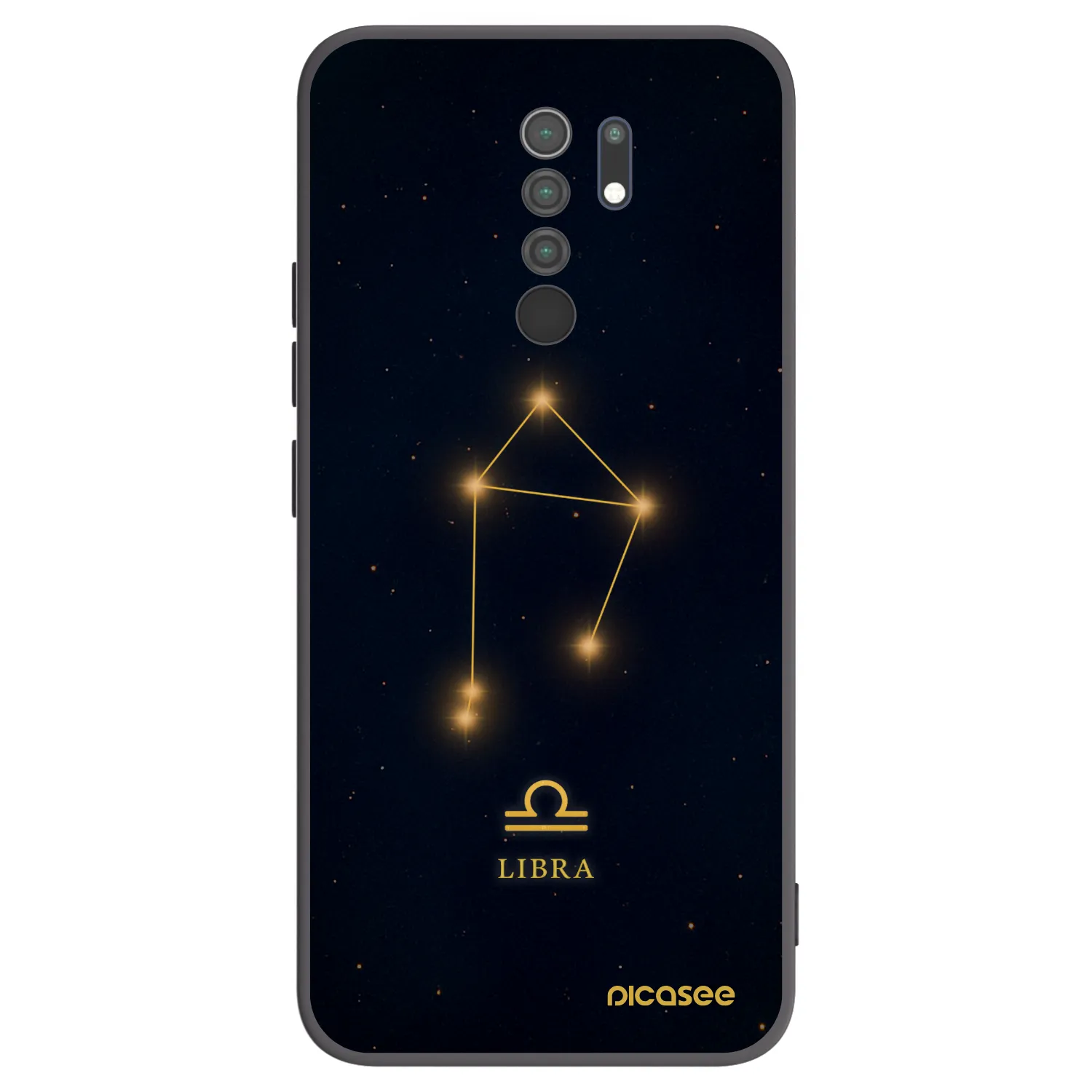 Picasee Xiaomi Redmi 9 Hülle - Schwarzes Silikon - LIBRA