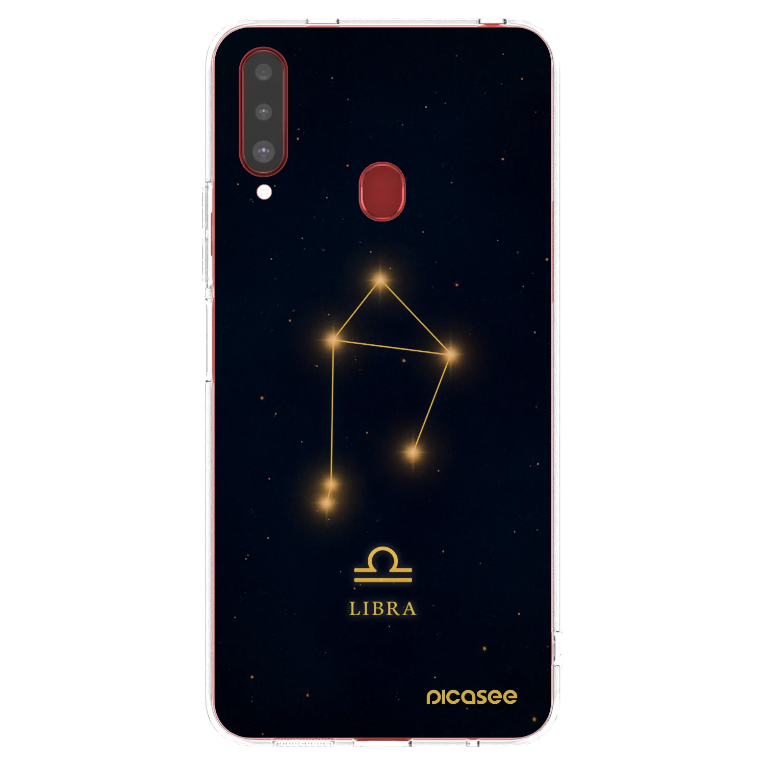 Picasee Samsung Galaxy A20s Hülle - Transparentes Silikon - LIBRA