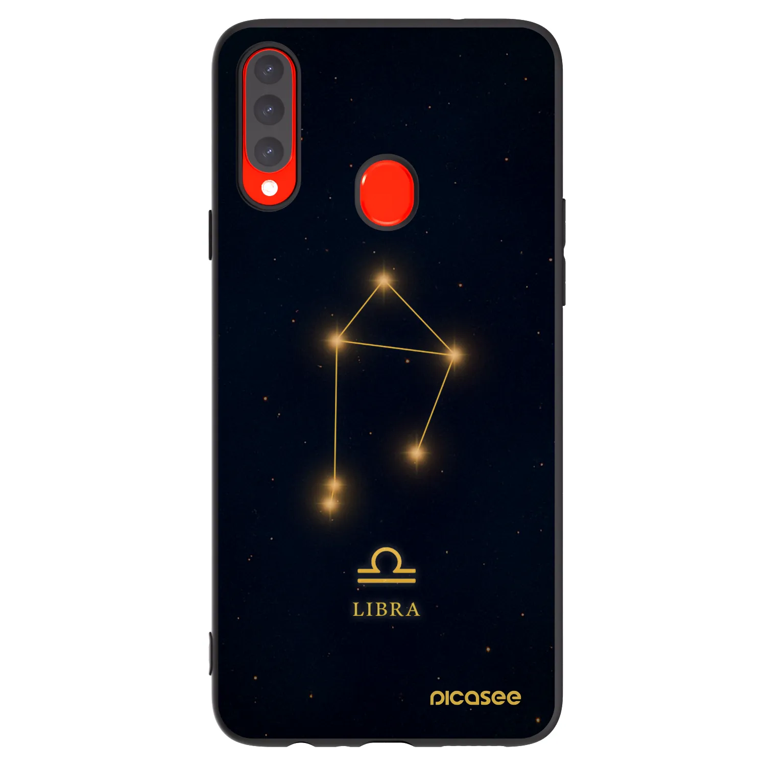 Picasee Samsung Galaxy A20s Hülle - Schwarzes Silikon - LIBRA