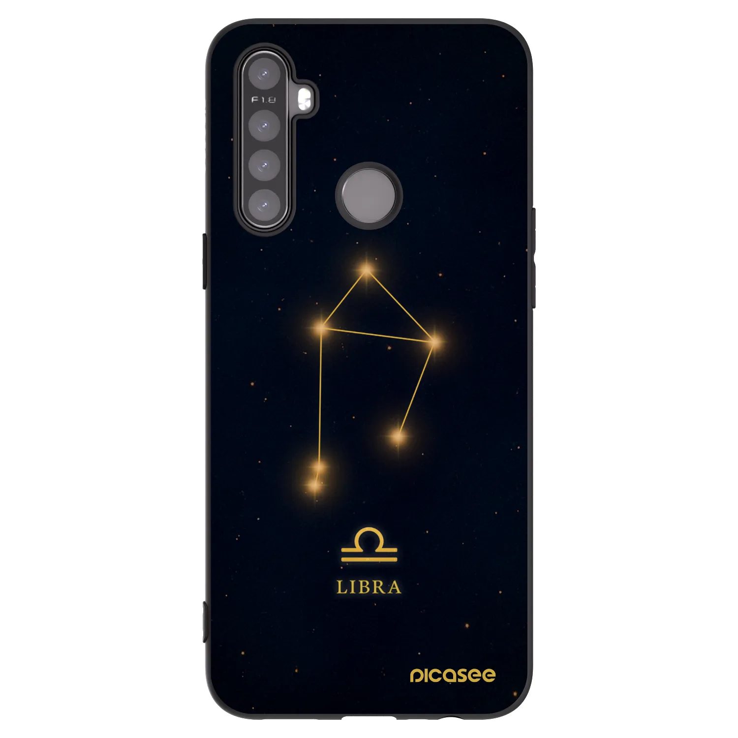 Picasee Realme 6i Hülle - Schwarzes Silikon - LIBRA